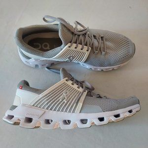 ON CloudTec Running Shoe Sneaker Helion Cushion Lace-Up White Gray Women US7.5